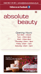 Mobile Screenshot of absolutebeauty.ie